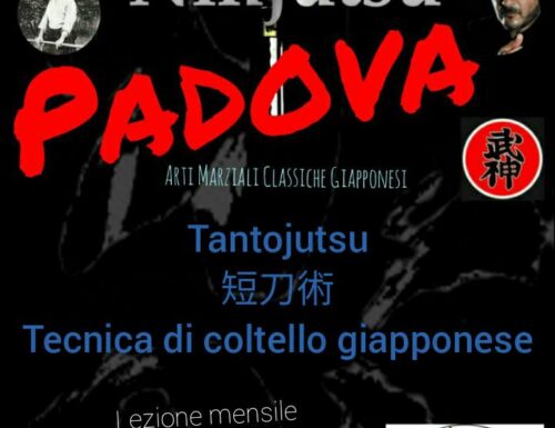 Ninjutsu Padova – Lezione mensile – Tantojutsu – Tecnica di coltello giapponese